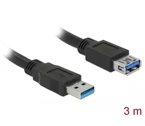 DeLock Verlängerungskabel USB 3.0 A (M) - USB 3.0 A (F) 3,0 m schwarz