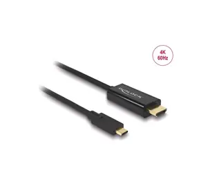 DeLock Kabel USB Typ-C (M) - HDMI (M) 3M schwarz / DP Alt Mode / 4K / 60Hz 