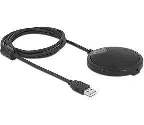DeLock Omnidirektionales Kondensator-Konferenzmikrofonkabel 1,5 m schwarz