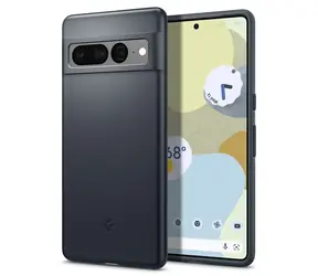 Spigen Thin Fit Schutzhülle für Google Pixel 7 Pro (Metallschiefer) schwarz
