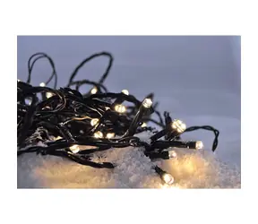Solight 1V06-WW LED Outdoor Weihnachtskette / 200 LEDs / 10m / Kabel 5m / 8 Funktionen / IP44 / Warmweiß