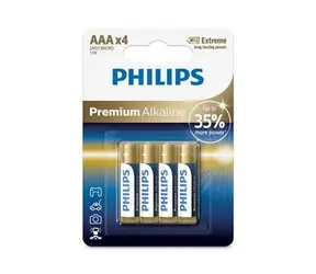Philips Batterien AAA Premium Alkaline - 4 Stk