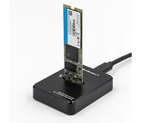 Qoltec 50313 Dockingstation für SSD M.2 SATA PCIe NGFF NVMe USB 3.1