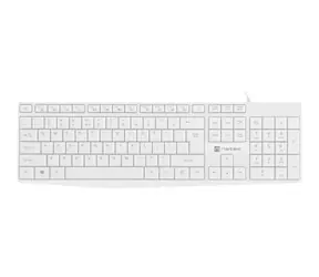 Natec Nautilus weiß / kabelgebundene Tastatur / US / USB / 1,8 m