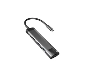 Natec Fowler Go / Multiport-Adapter / 4K HDMI / 2 xUSB 3.0 / 1x USB-C / RJ-45