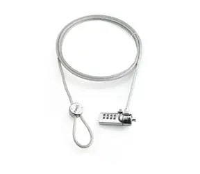 Natec Lobster / Kabel-Zahlenschloss für Laptops / 4-stellige Zahlenkombination / 1,8 m