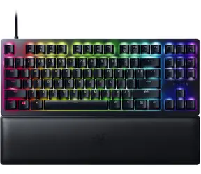 Razer Huntsman V2 Tenkeyless lila schwarz / Gaming-Tastatur / mechanisch / kabelgebunden (USB) / Razer Clicky optische Schalter