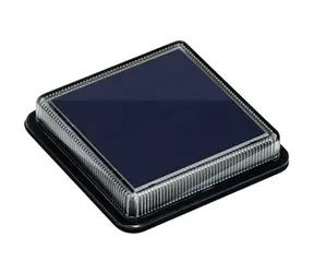 Immax TERRACE Solar-LED-Außenbeleuchtung schwarz / 1,5 W / 30 lm / IP68 / 110 x 110 x 22 mm