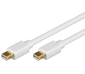 PremiumCord Mini DisplayPort Anschlusskabel MM weiß / 1 m / vergoldete Stecker