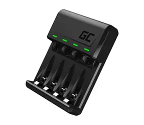 Green Cell GC VitalCharger Haushaltsbatterie / Batterieladegerät / bis zu 4 AAA- oder AA-Batterien / USB