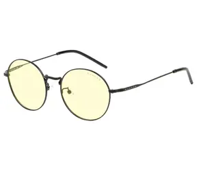 Gunnar Büro-/Gamingbrille ELLIPSE Onyx - bernsteinfarbene Gläser / BLF 65 / Gunnar Fokus
