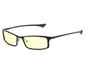 Gunnar Büro-/Gaming-Korrektionsbrille PHENOM READER Onyx - bernsteinfarbene Brille (Dioptrie +1) / BLF 65