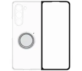 Samsung Clear Gadget Case Schutzhülle mit abnehmbarem Griff für Samsung Galaxy Z Fold5 transparent