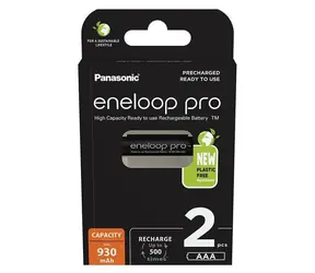 Panasonic Eneloop Pro Akku AAA 930 mAh 2 Stück / Ni-MH / Blister 
