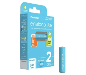 Panasonic Eneloop Lite Akku AAA 550 mAh 2 Stück / Ni-MH / Blister