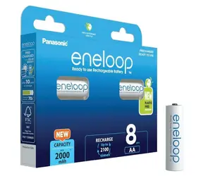 Panasonic Eneloop Akku AA 2000 mAh 4 Stück + AAA 800 mAh 4 Stück / Ni-MH / Blister