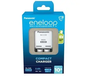 Panasonic K-KJ50MCD20E Eneloop Ladegerät + 2x AA 2000 mAh / Ni-MH / 2 Stk