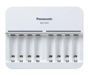 Panasonic BQ-CC63E Eneloop SMART -Ladegerät / für AA x 1-8 Batterien und AAA x 1-8 Batterien