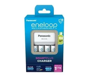 Panasonic K-KJ55MCD40E Eneloop SMART Charger + Eneloop 2000mAh 4 Stück / für Batterien 4X AA & 4X AAA