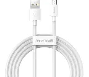 Baseus TZCAMZJ-02 Kabelset USB-A (M) - Micro-USB (M) 1,5 m weiß / 2 Stk