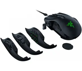 Razer Naga V2 Pro Schwarz / Kabellose Gaming-Maus / Optisch / HyperScroll / 30000 DPI / 12 Tasten / USB-C / Bluetooth 