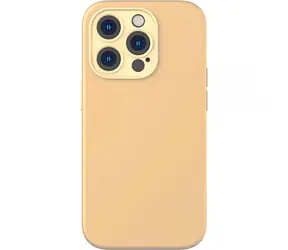 Baseus ARYT020810 Liquid Silica Gel Cover für Apple iPhone 14 Pro Max Gelb / + gehärtetes Glas / + Reinigungsset