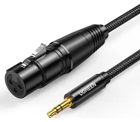 Ugreen AV131 Kabel XLR(F) - Klinke 3,5(M) - 2m schwarz