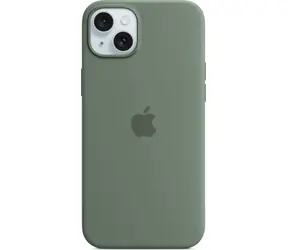 Apple Silikonhülle mit MagSafe für iPhone 15 PLUS Zypressengrün