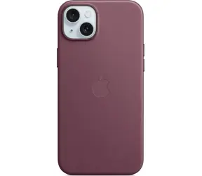 Apple Cover aus FineWoven Stoff mit MagSafe für iPhone 15 PLUS Seidenrot