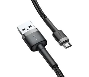Baseus CAMKLF-BG1 Kabel USB-A (M) - Micro-USB (M) 1 m schwarz-grau