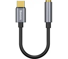 Baseus CATL54-0G L54 Reduction USB-C (M) - Klinke 3,5 mm (F) 0,09 m schwarz-grau
