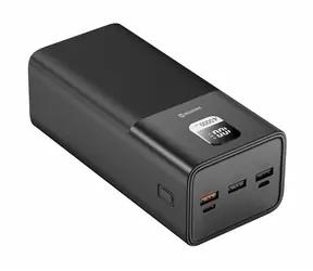Swissten 22013941 40000 mAh schwarz / Power Bank / 5V / 3A / USB-C & USB & Micro-USB