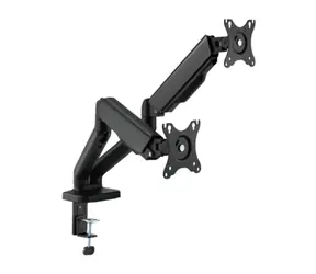 Brateck LDT46-C024E / Monitorhalterung / zwei Arme / Tragkraft 2x 9 kg / VESA 75 & 100