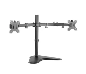 LogiLink BP0045 schwarz / Arm für 2 Monitore / VESA / 17" bis 32" / bis 8 kg