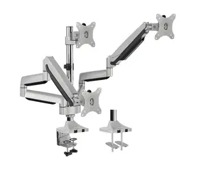 LogiLink BP0052 silber / Arm für 3 Monitore / VESA / 13" bis 32" / bis 7 kg 