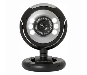 Defender C-110 schwarz-grau / Webcam / 0,3 MP / USB 2.0 / für Notebook und LCD