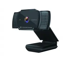 Conceptronic AMDIS02B schwarz / Webcam / 2K / 2592x1944@30fps / Betrachtungswinkel 72° / USB 2.0 / 1,5m