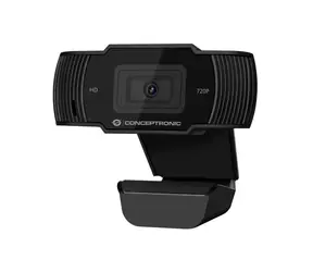 Conceptronic AMDIS03B schwarz / Webcam / 720p30 / Betrachtungswinkel 68° / USB 2.0 / 1,5m