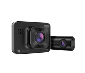 Navitel R250 DUAL schwarz / Autokamera + Rückfahrkamera / FullHD @ 30fps / 2" / Blickwinkel 140° / microSD