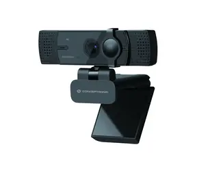 Conceptronic AMDIS07B schwarz / Webcam / UHD / USB 2.0 / Autofokus / Mikrofon