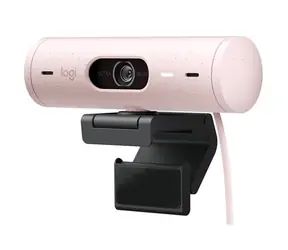 Logitech Brio 500 pink / Webcam / FHD / 4X digitaler Zoom / Doppelmikrofon / USB-C