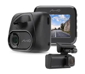Mio MiVue C595WD schwarz / Autokamera / 1920 x 1080 / Full HD / 2,0" LCD / GPS / WLAN / G-Sensor / microSD