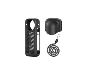 Insta360 X4 / Silikonhülle und Objektivschutz (Schwarz)