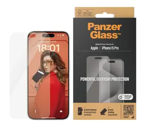 PanzerGlass Schutzglas für Apple iPhone 15 Pro