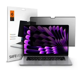 Spigen SafeView Privacy Filter Schutzfolie für MacBook Air 15" M2 (2023)/M4 (2025) 