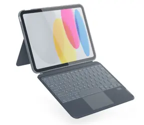 Epico Schutzhülle mit CZ Tastatur für Apple iPad 10,9" (2022) grau