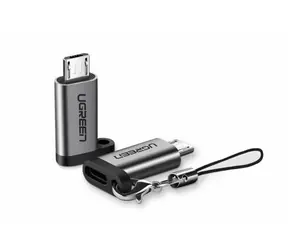 Ugreen Adapter USB-C (F) - Micro-USB (M) grau
