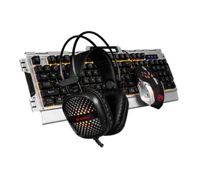 Marvo CM303 Silber / Tastatur-, Kopfhörer- und Maus-Set