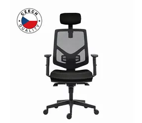 Powerton Tina schwarz / Ergonomischer Bürostuhl / Belastbarkeit 120 kg 