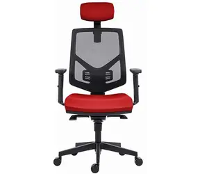 Powerton Tina rot / Ergonomischer Bürostuhl / Belastbarkeit 120 kg 